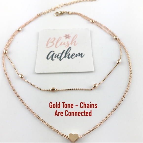 3 for $25⚡️heart choker layered necklace - Picture 6 of 8